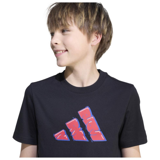 Adidas Παιδική κοντομάνικη μπλούζα Graffiti Graphic Tee